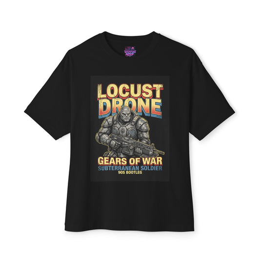 Gears of War Locust Drone 90s Bootleg Poster Fan Art Oversized T-Shirt