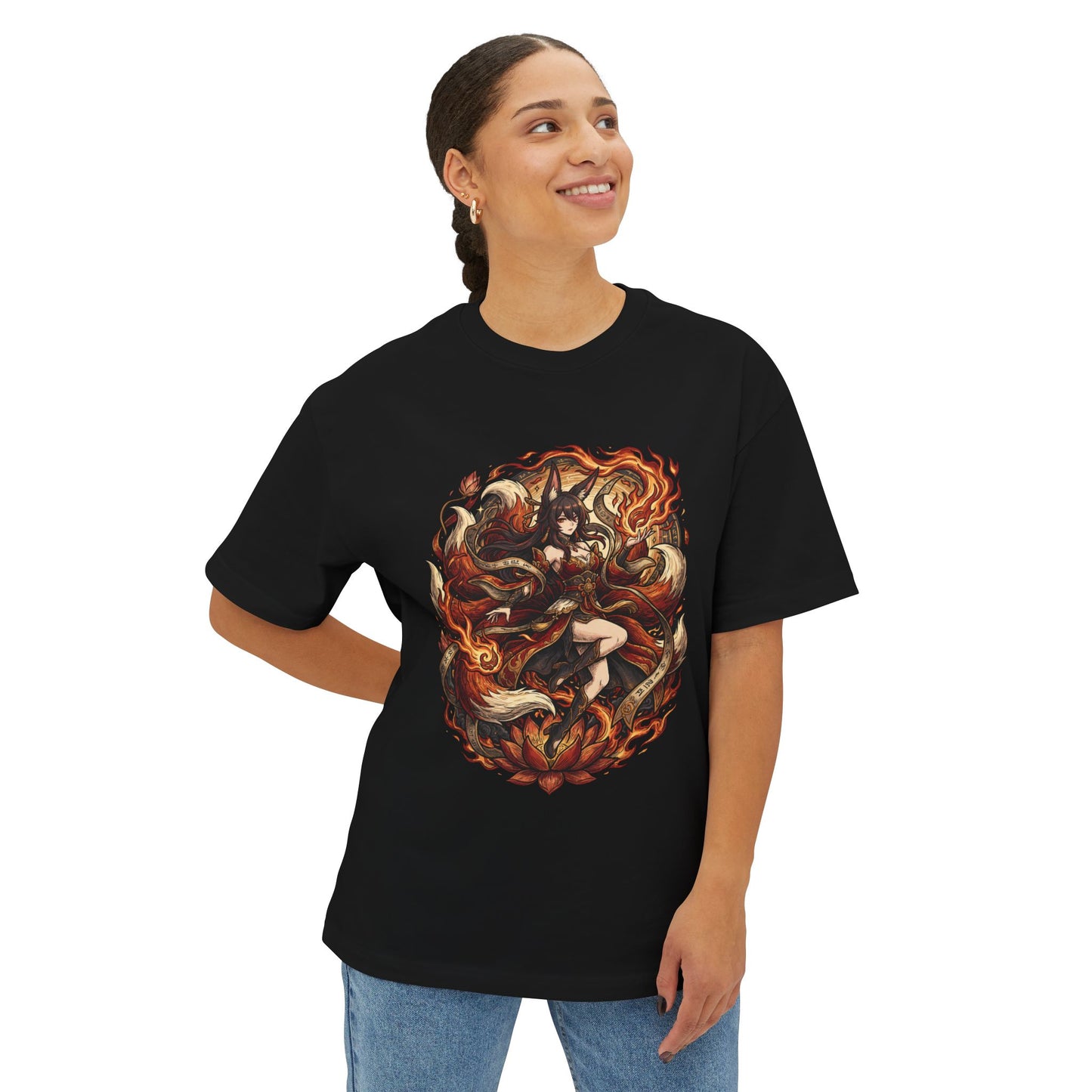 Fugue Honkai Star Rail: Cloudflame Luster Debuff Queen Premium Oversized Unisex T-Shirt