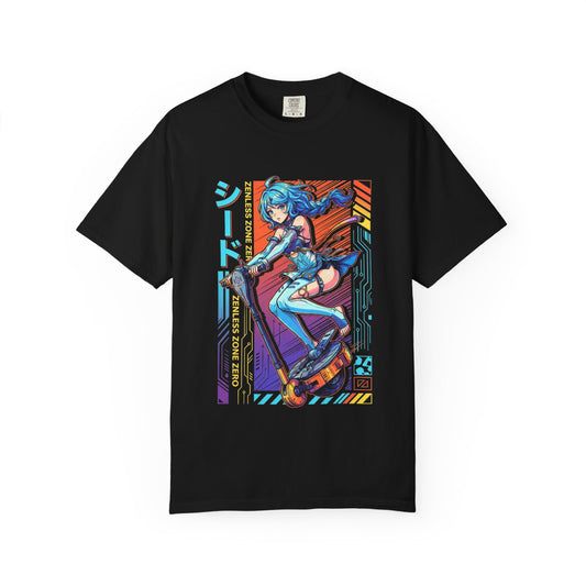 Retrowave Synth Seed Zenless Zone Zero White Demon Premium T-Shirt