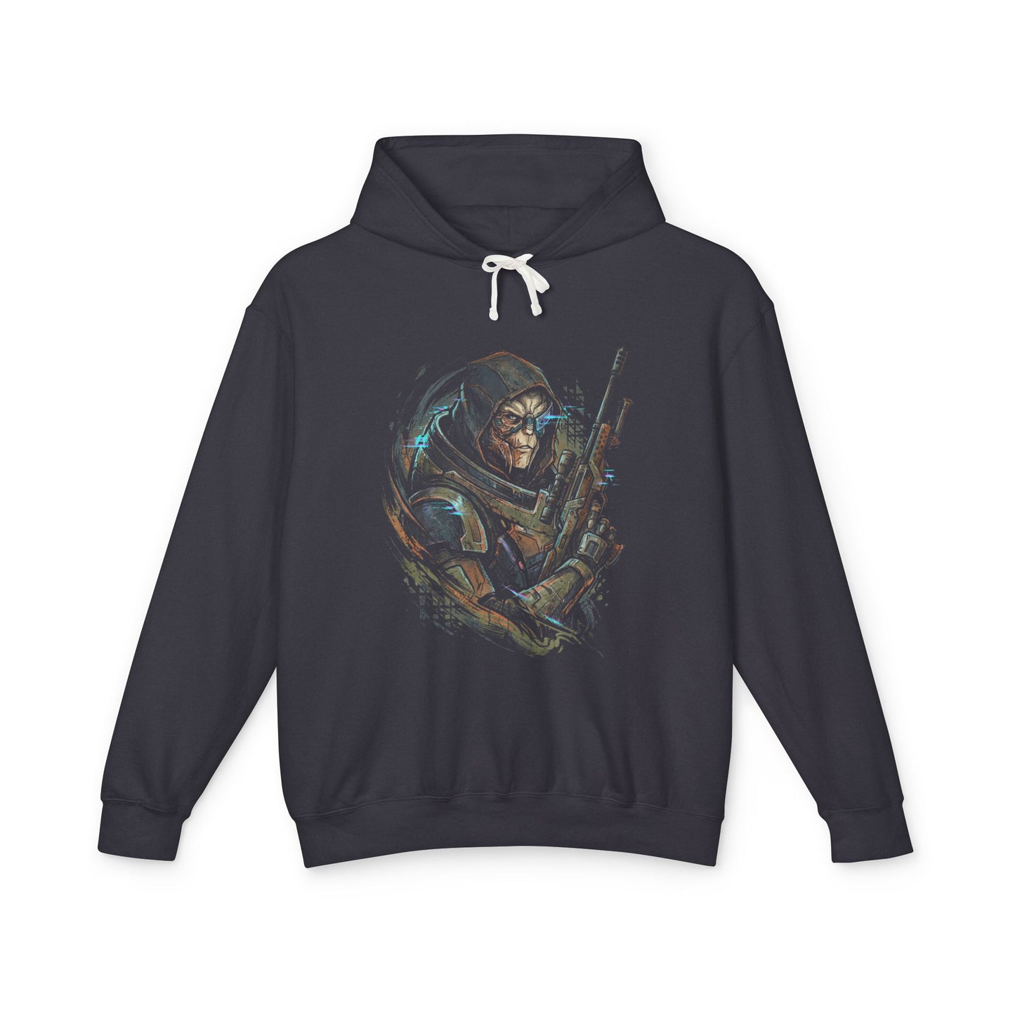 Mass Effect Garrus Vakarian Turian Sniper Calibrations Iconic Design Unisex Premium Hoodie
