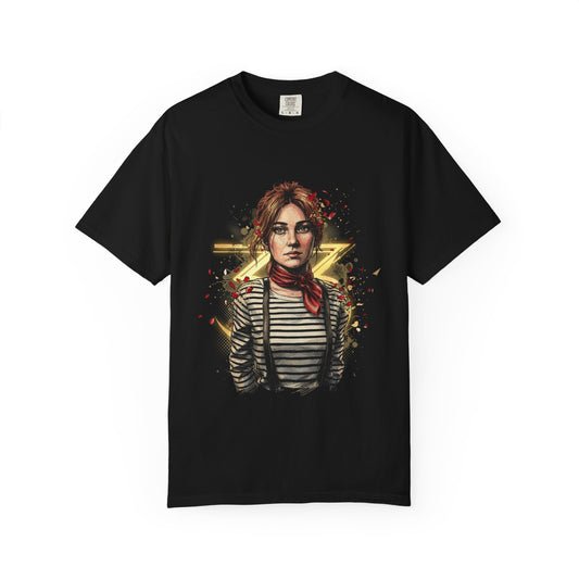 Maelle Clair Obscur Fan Art – Young Swordswoman Rapier Expedition Design Premium T-Shirt