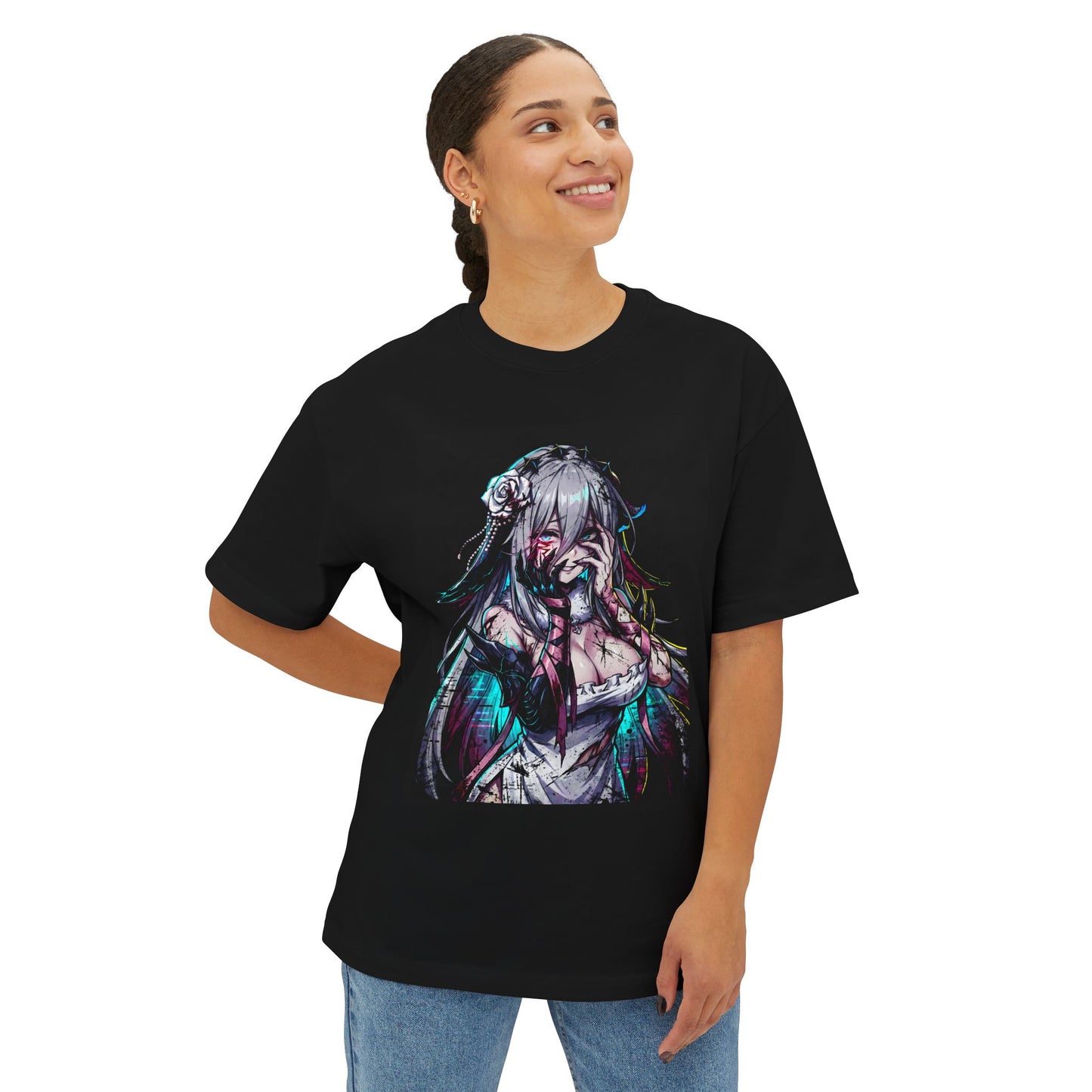 Chaos Zero Nightmare Lovecraftian Void – Dark Fantasy Art Premium Oversized Unisex T-Shirt