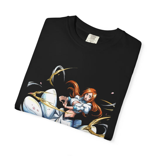 Bleach Orihime Inoue Blue Flower Hairpins Art Premium T-Shirt