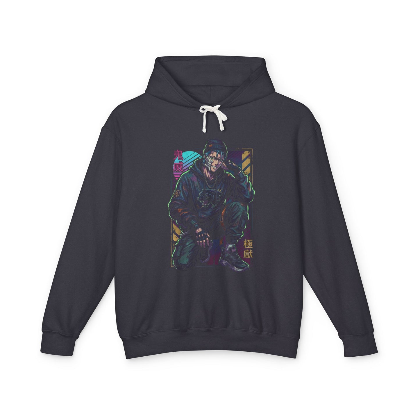 Grimmjow Bleach Black Pants Boots Street Fashion Vaporwave Icon Unisex Premium Hoodie