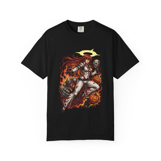 Jack-O GG: Cute Yet Menacing Pumpkin Head Premium T-Shirt