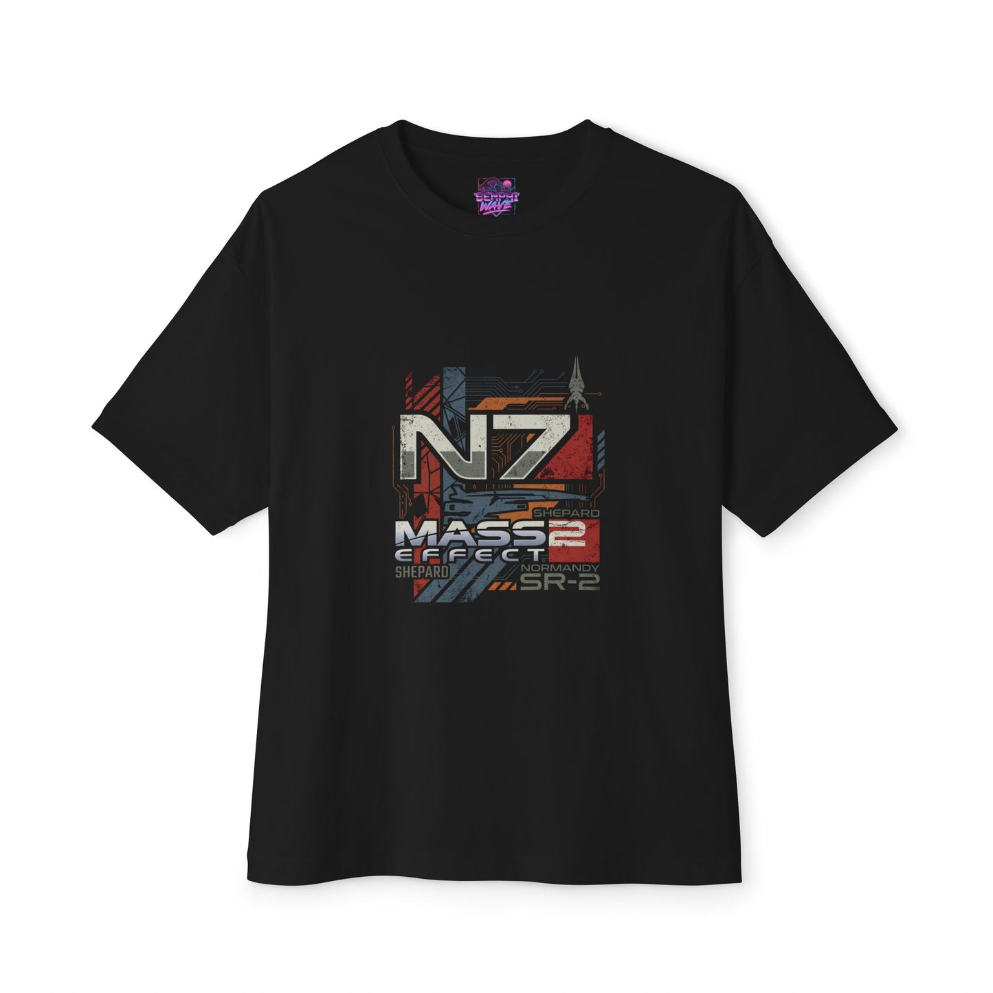 Normandy SR-2 Crew Alliance Elite Soldiers Mass Effect Premium Oversized Unisex T-Shirt