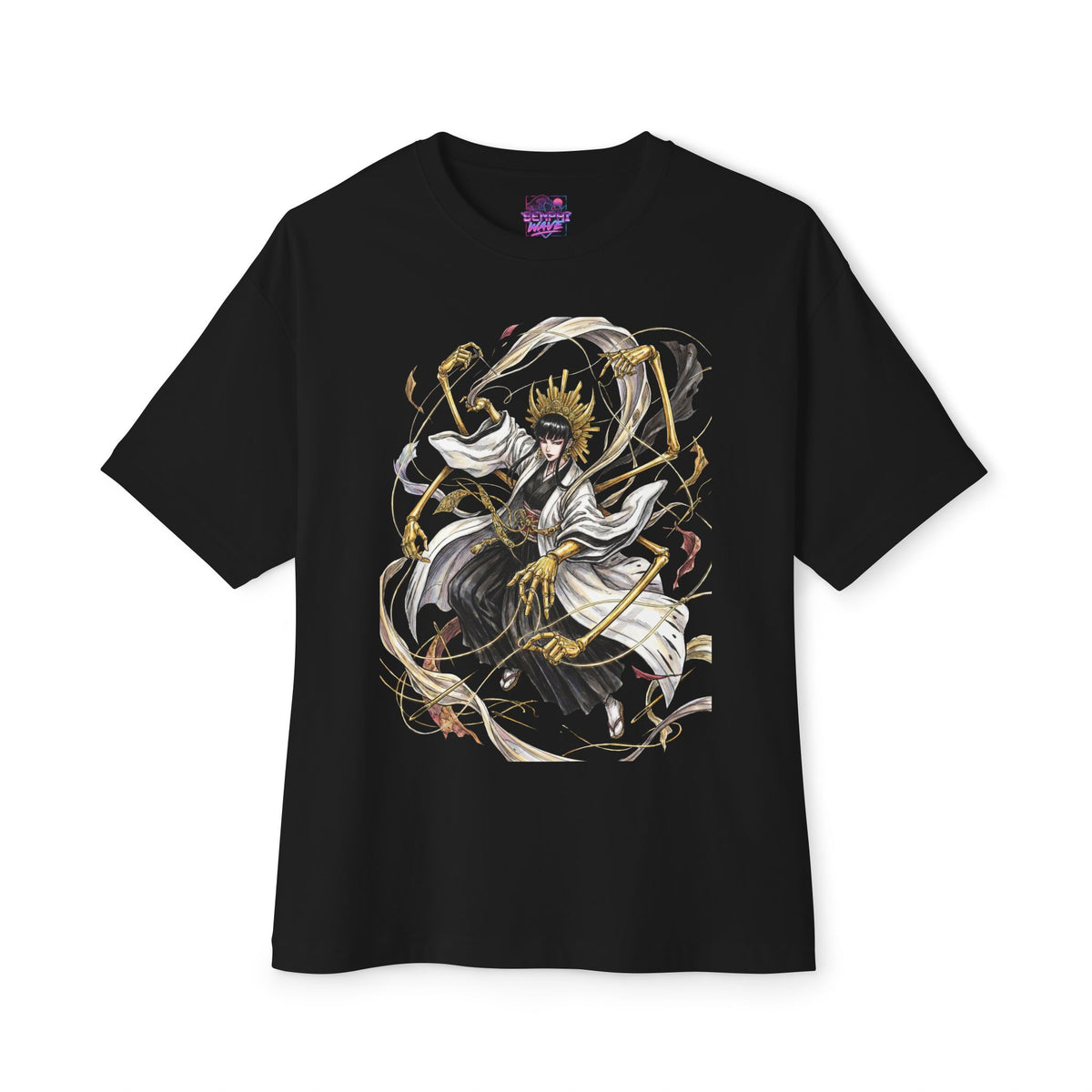 Senjumaru Shutara Bleach Great Weave Guard Multi-Arm Design Premium Oversized Unisex T-Shirt
