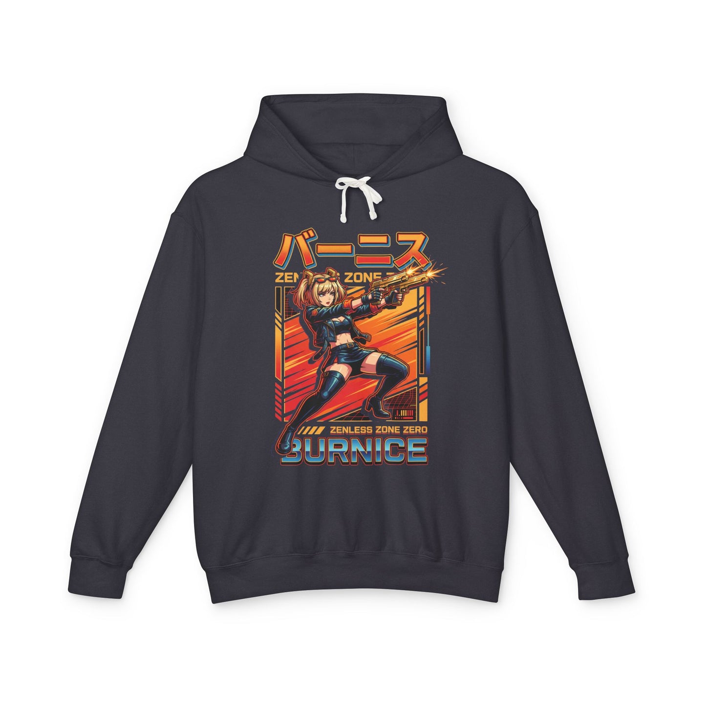 Burnice White Synthwave Retro Neon Bartender Unisex Premium Hoodie