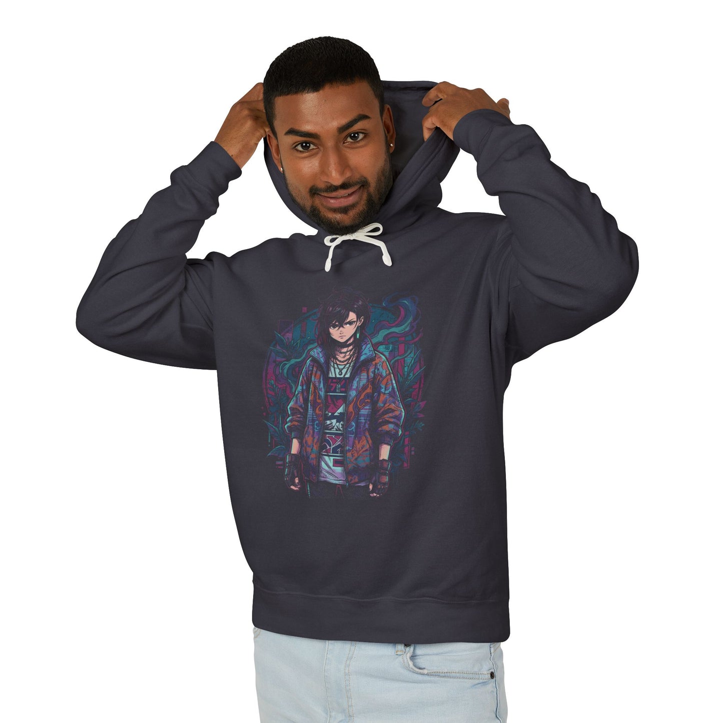 Momo Ayase Dandadan Spirit Medium Pink Hair Icon Unisex Premium Hoodie