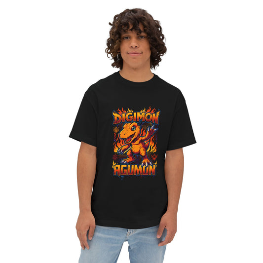 Greymon Evolution: Mega Dino Champion Agumon Premium Oversized Unisex T-Shirt