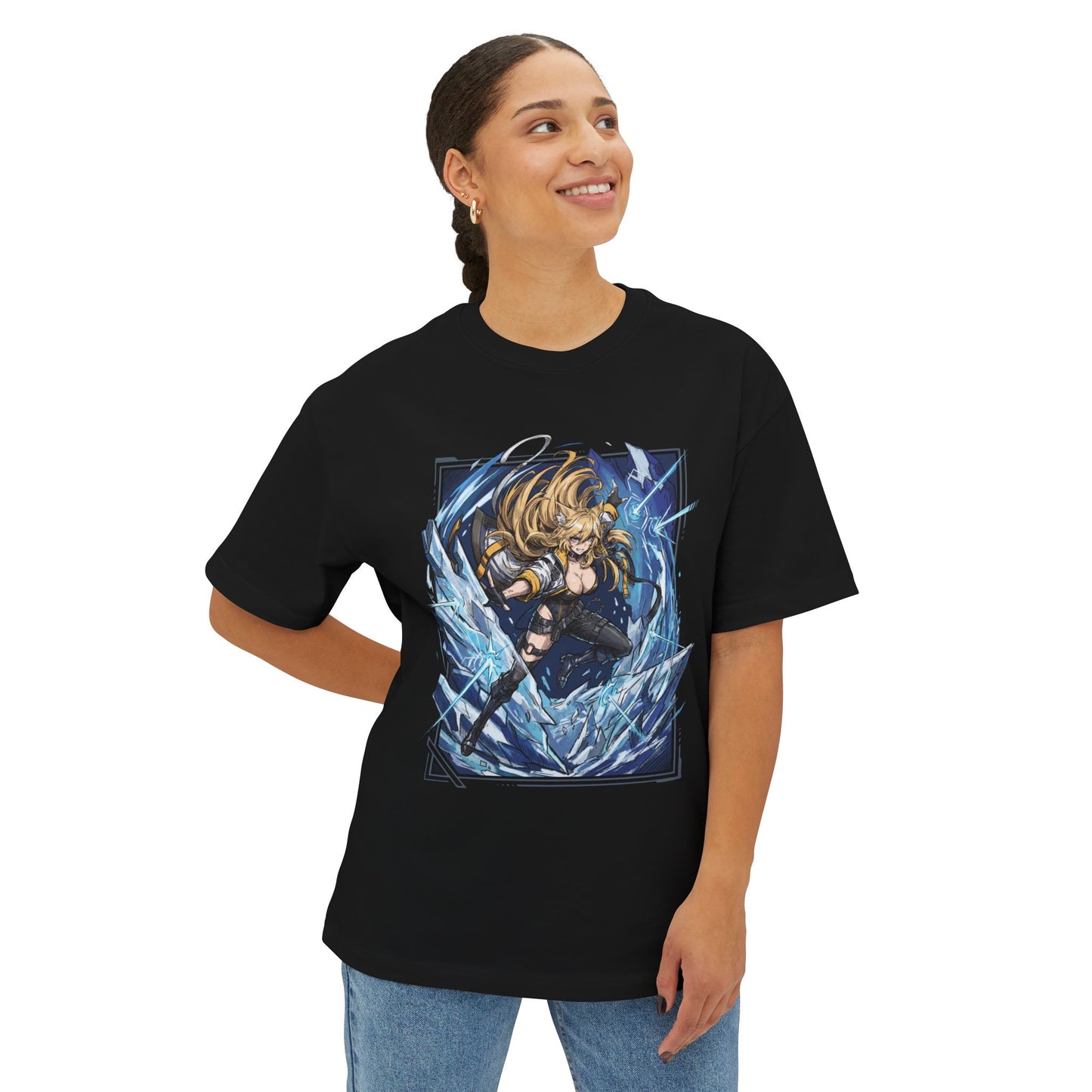 Justice Shield Queen Magna CZN Stella Familia Premium Oversized Unisex T-Shirt