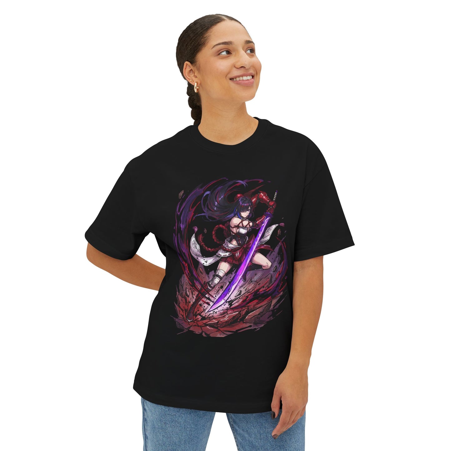 Shaman Swordswoman Chizuru Chaos Zero Premium Oversized Unisex T-Shirt