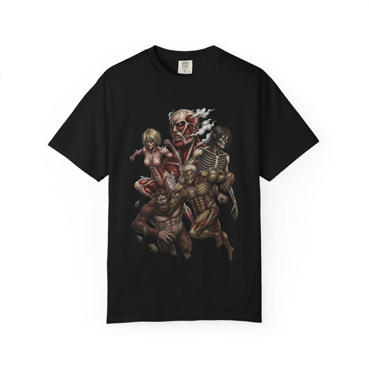 Attack on Titan Nine Titans Epic Collage Design Premium T-Shirt