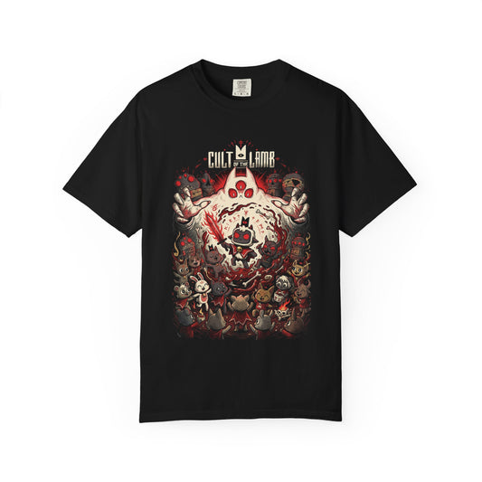 The Lamb Cult of the Lamb Adorable Sinister Cult Leader Art Premium T-Shirt