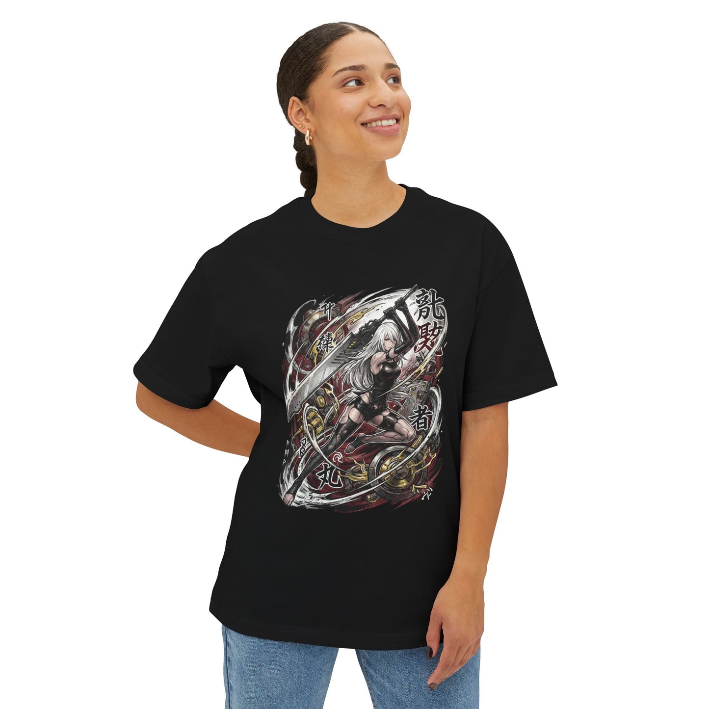 NieR Automata A2 T-Shirt | Beastlord Greatsword Existential Warrior Apparel Premium Oversized Unisex T-Shirt