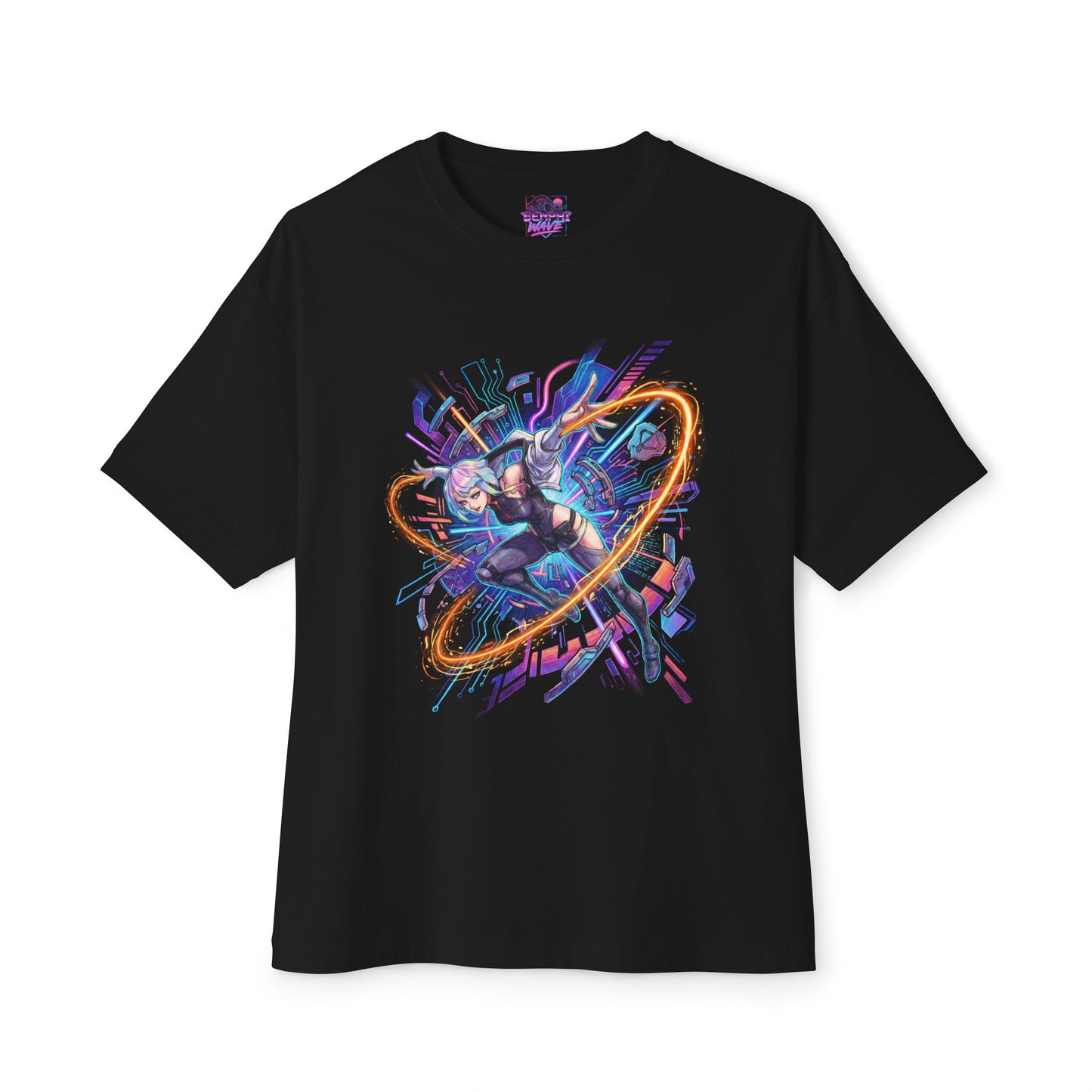 Lucy Cyberpunk Edgerunners Netrunning Quickhack Aesthetic Portrait Premium Oversized Unisex T-Shirt