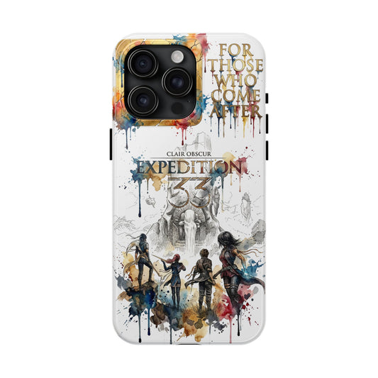 Tough iPhone Case — Clair Obscur:Expedition 33 Facing the Paintress Adventure Art Protective Cover