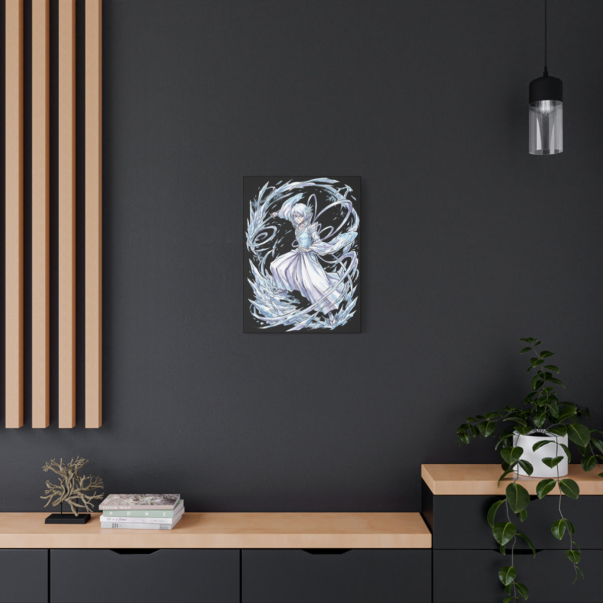 Bleach Rukia Kuchiki Sode no Shirayuki Ice Warrior Canvas Print