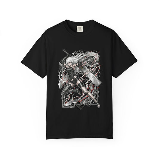 A2 NieR Automata Shirt | Tattered Outfit Beastlord Warrior Gamer Merch Premium T-Shirt