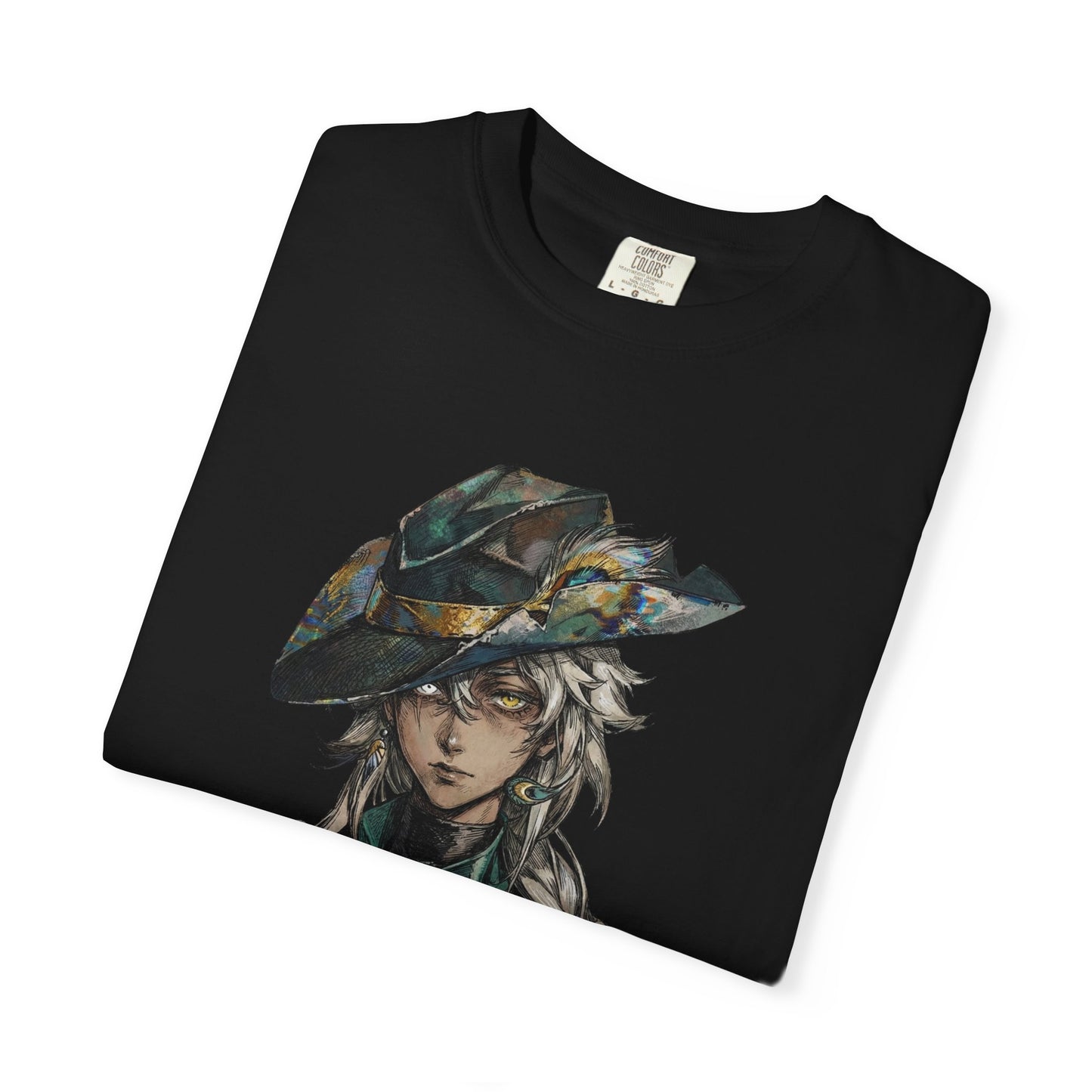 Reverse 1999 Argus Cowboy Hat Gun Belt Thigh Boots Art Premium T-Shirt