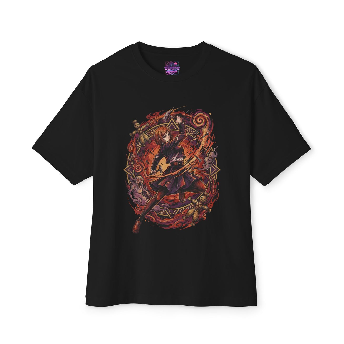 Nobara Kugisaki: Hairpin & Resonance Attack Art Premium Oversized Unisex T-Shirt