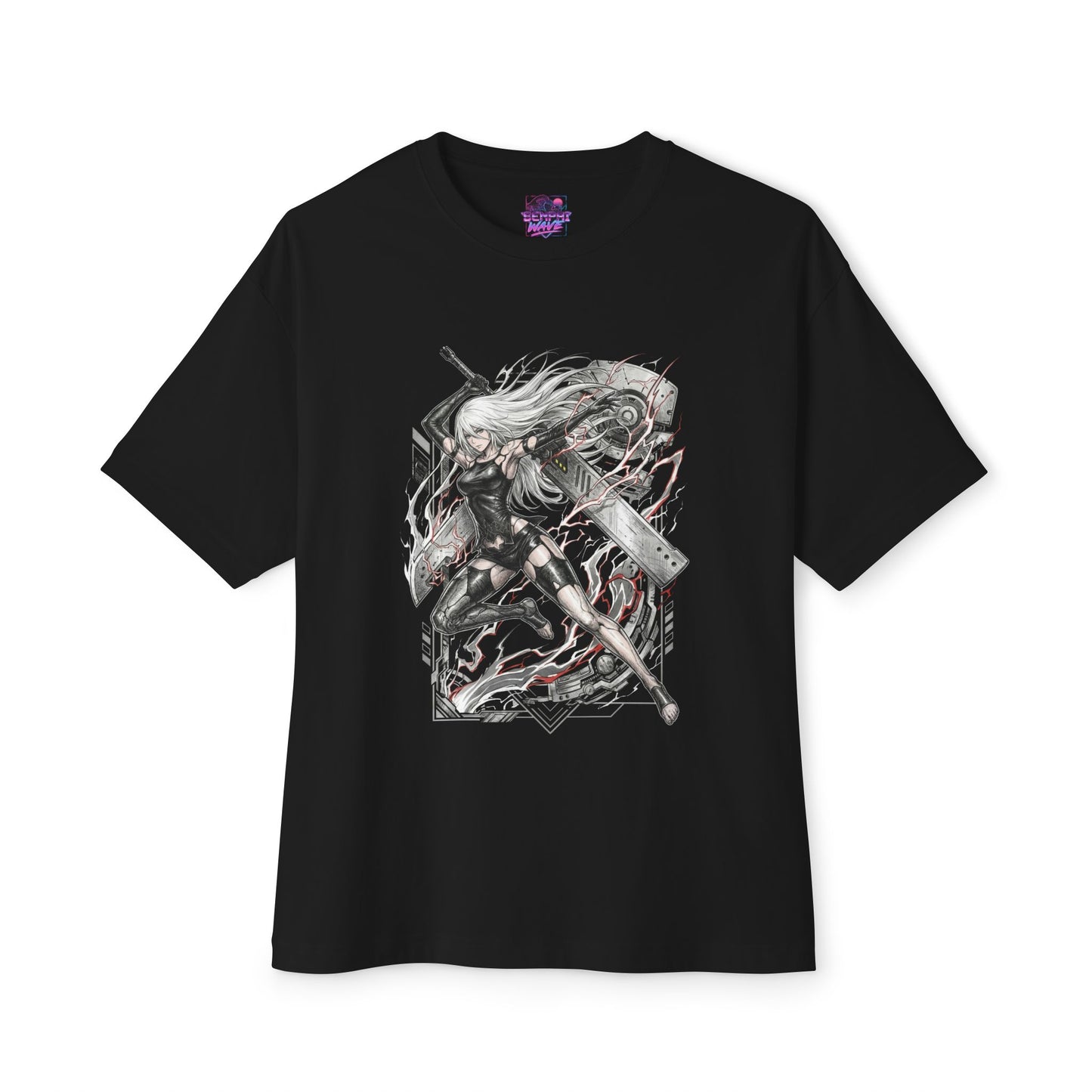 A2 NieR Automata Shirt | Tattered Outfit Beastlord Warrior Gamer Merch Premium Oversized Unisex T-Shirt