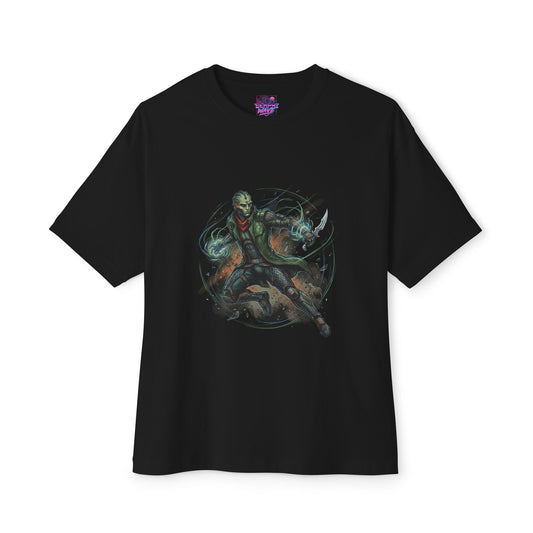 Mass Effect Thane Krios Biotic Blade Fan Art Oversized T-Shirt