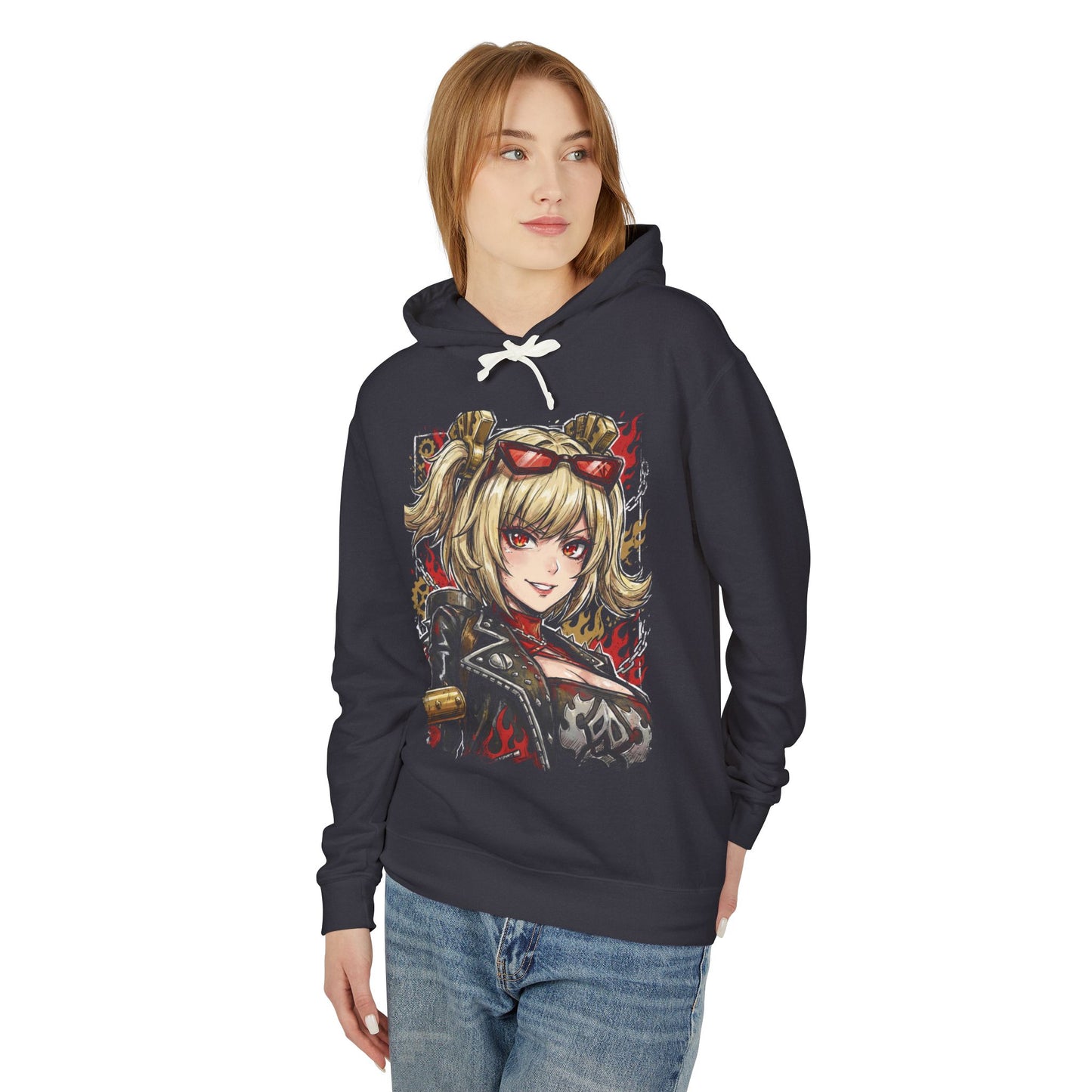 Zenless Zone Zero Burnice White Fire Anomaly Bartender Design Unisex Premium Hoodie
