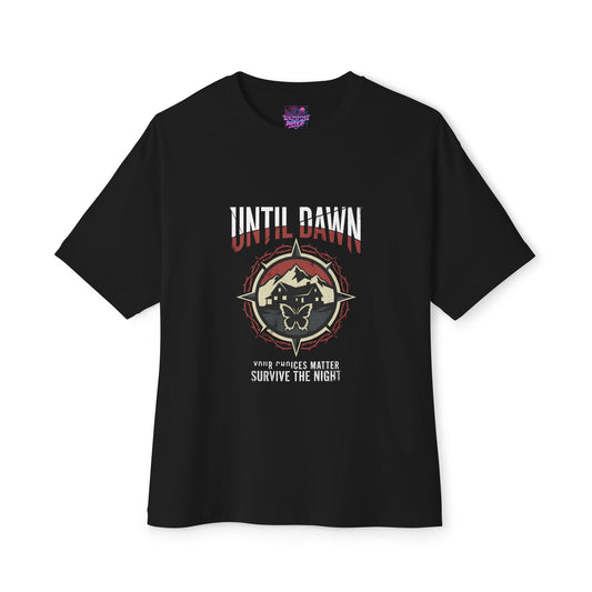 Until Dawn: Chris and Ashley Prank Gone Wrong Premium Oversized Unisex T-Shirt