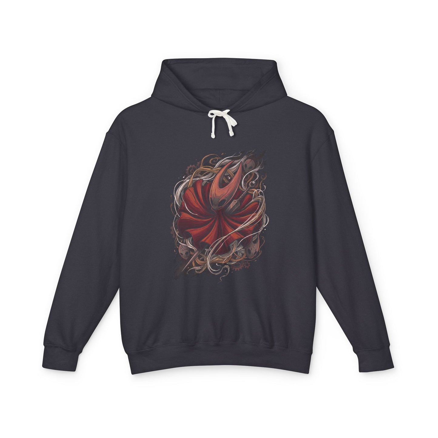 Hornet Silksong White Mask Red Cape Icon Unisex Premium Hoodie