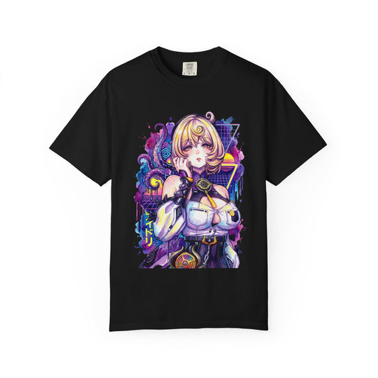 Zenless Zone Zero Yidhari High Risk HP Burn Vaporwave Design Premium T-Shirt