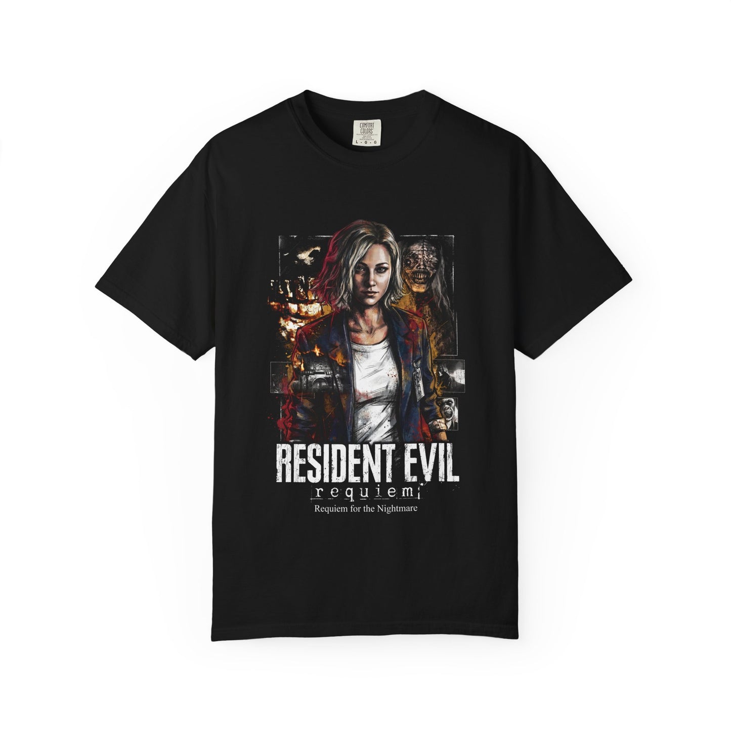 Resident Evil 9 Grace Ashcroft Fearful Expression FBI Design Premium T-Shirt