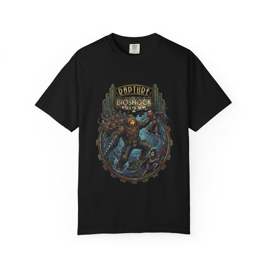 Bioshock 2 Rapture Retro Neon Plasmids ADAM Fantasy Premium T-Shirt