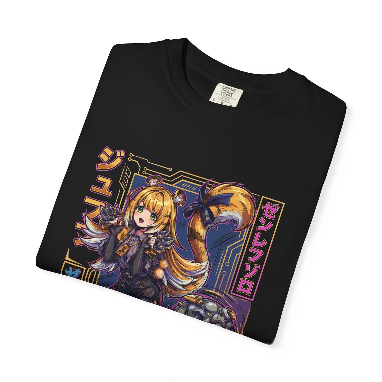 Zenless Zone Zero Ju Fufu Vaporwave Neon Roar Premium T-Shirt