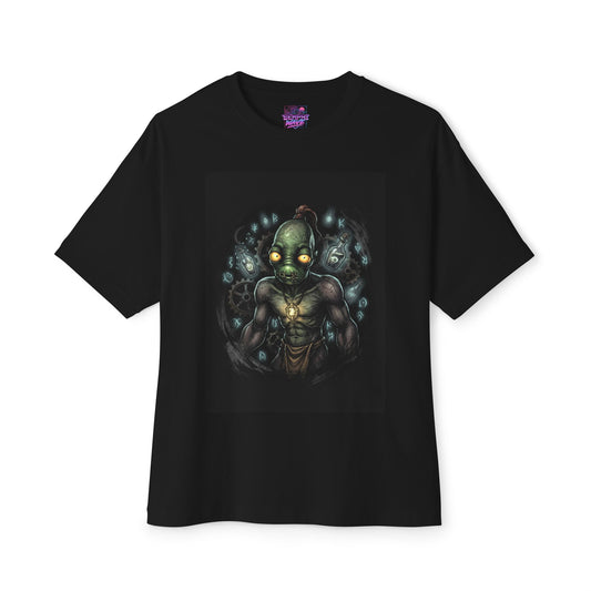 Oddworld Mudokon Hero Abe – Classic PS1 Nostalgia Premium Oversized Unisex T-Shirt