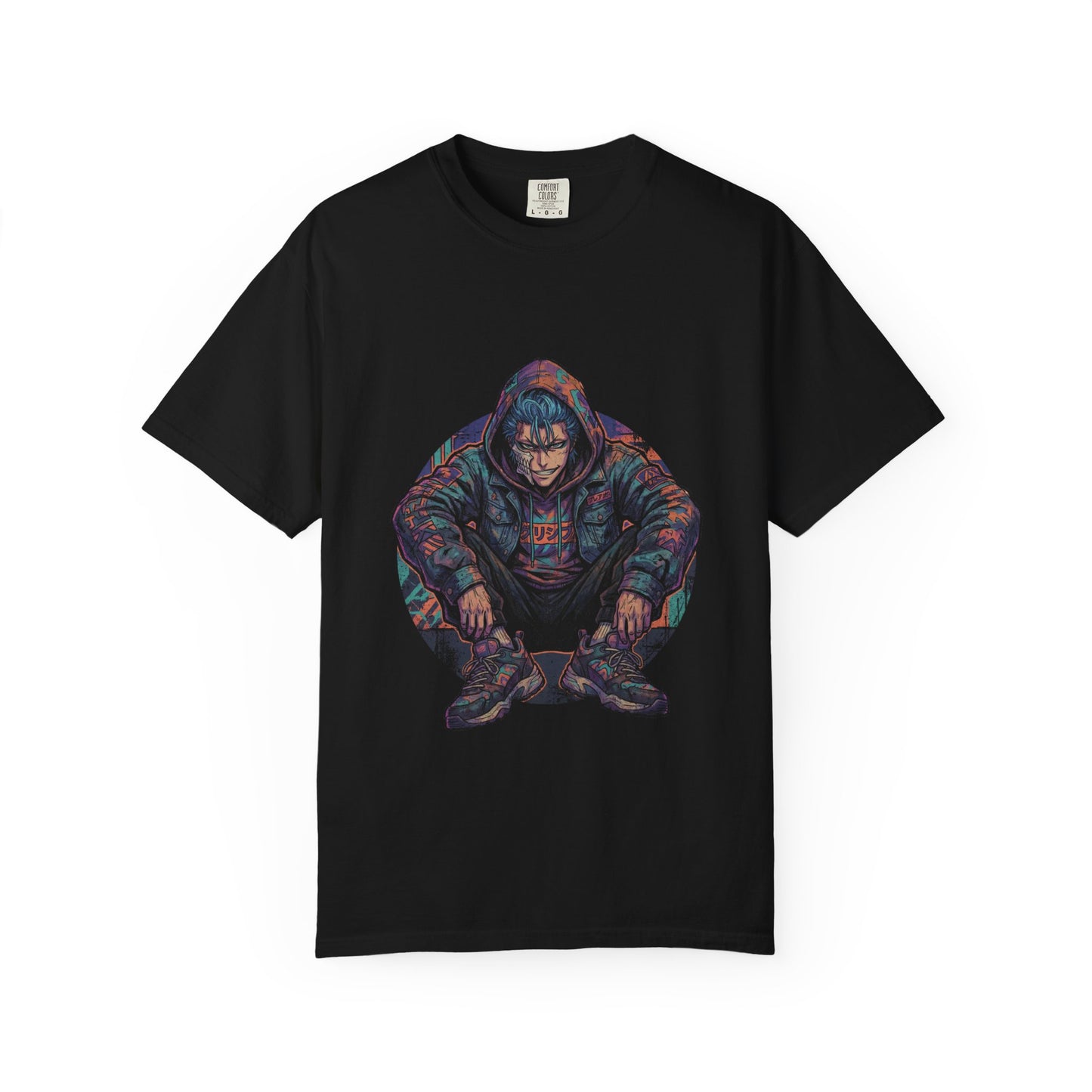 Bleach Grimmjow Scar Exposed Casual Vaporwave Neon Glow Art Premium T-Shirt