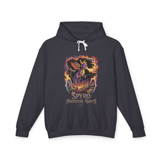 Purple Dragon Spyro Fan Design – Fiery Personality Gem Hunter Vibes Unisex Premium Hoodie