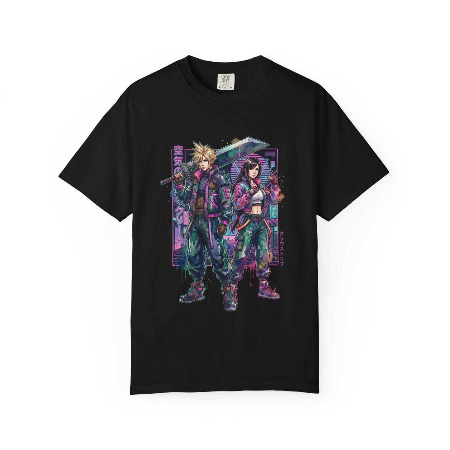 Final Fantasy VII Tifa Cloud Romantic Tension Portrait Premium T-Shirt