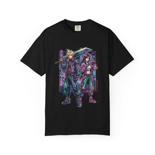 Final Fantasy VII Tifa Cloud Romantic Tension Portrait Premium T-Shirt