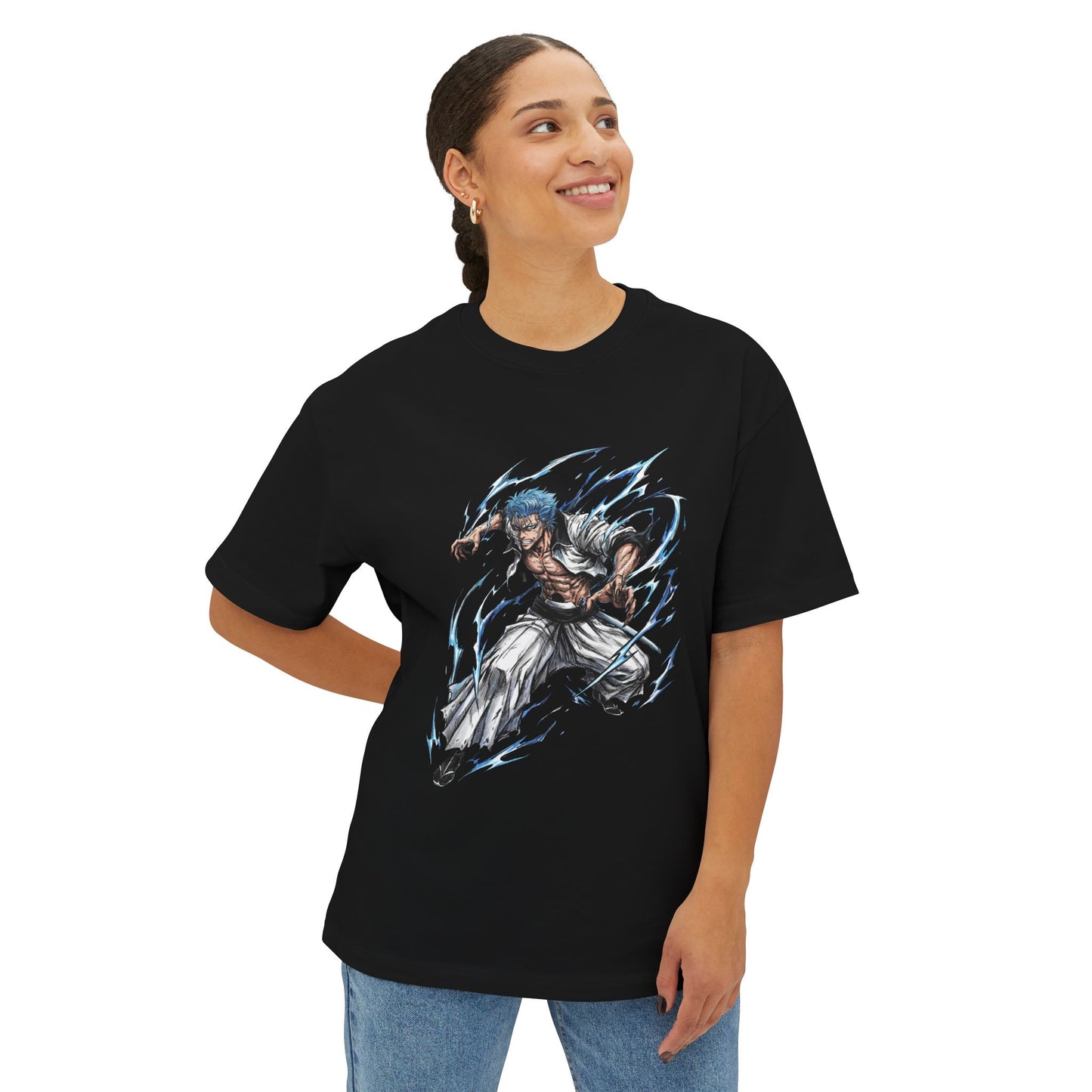 Grimmjow Jaegerjaquez Bleach 6th Espada Fan Art Premium Oversized Unisex T-Shirt