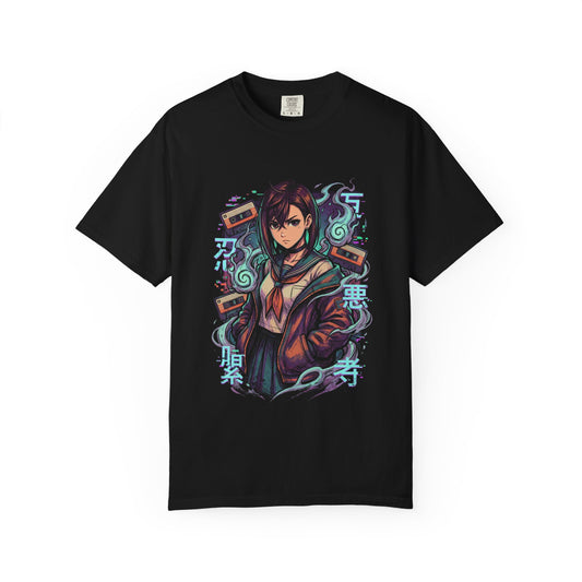 Momo Ayase Dandadan Pink Hair Red Eyes Portrait Premium T-Shirt