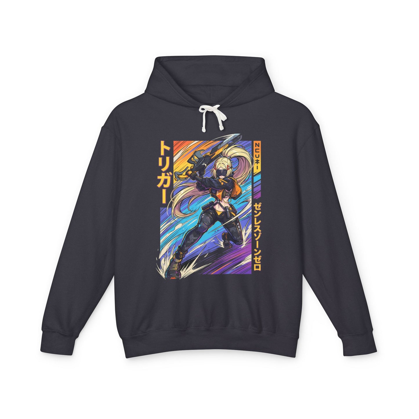 Trigger Zenless Zone Zero Synthwave Retro Neon Sniper Unisex Premium Hoodie
