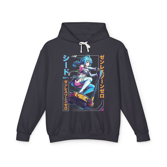 Zenless Zone Zero Seed Vaporwave Neon Pilot Portrait Unisex Premium Hoodie