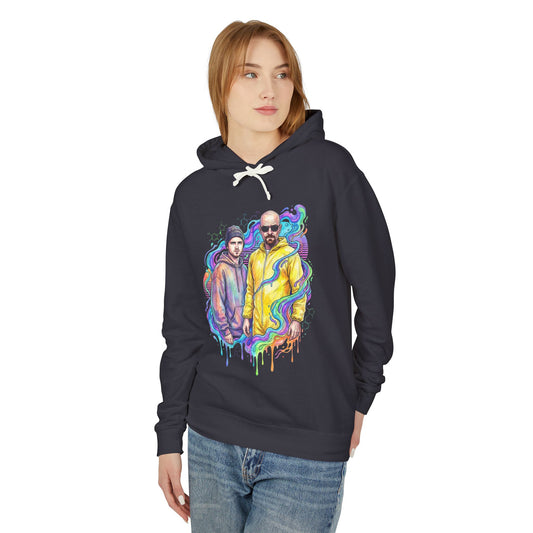 Walter White and Jesse Pinkman Breaking Bad Duo Portrait Unisex Premium Hoodie