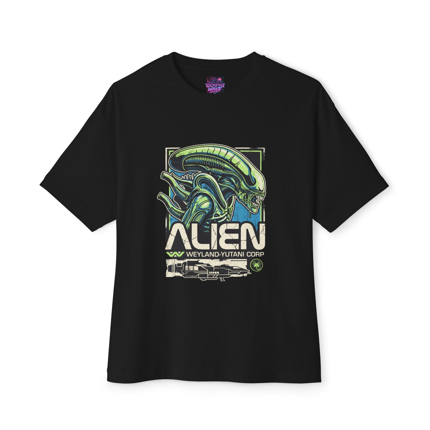 Xenomorph Alien Movie: Perfect Organism H.R. Giger Design Premium Oversized Unisex T-Shirt
