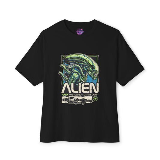 Xenomorph Alien Movie: Perfect Organism H.R. Giger Design Premium Oversized Unisex T-Shirt