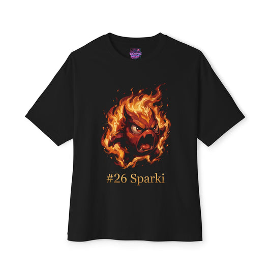 Sparki Aniimo Crimson Oil Painting Creature Art - Oversized Premium Tee