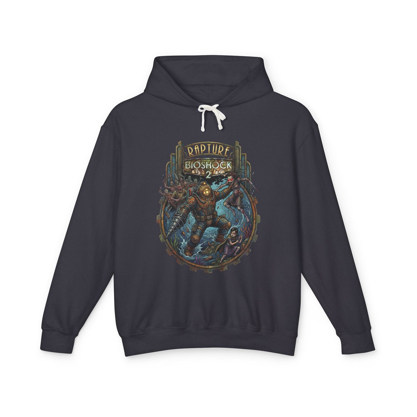 Bioshock 2 Rapture Retro Neon Plasmids ADAM Fantasy Unisex Premium Hoodie