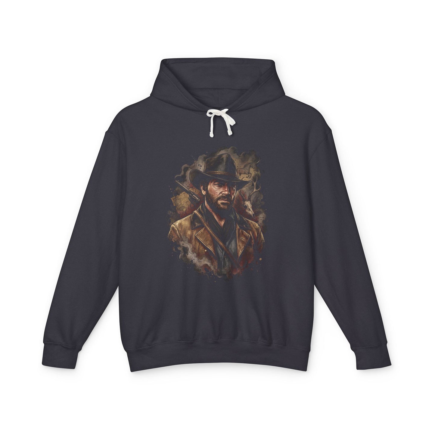 Arthur Morgan Red Dead Redemption 2 Blackwater Heist Portrait Unisex Premium Hoodie