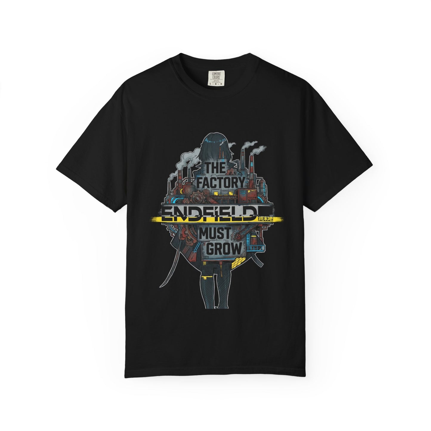 Endfield Arknights Factory Must Grow Meme Factory Builder Pixel Art Endless Expansion Premium T-Shirt
